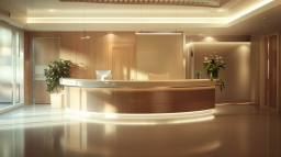 Curved Hotel Reception Desk