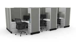 Six Person Workstation Cubicles